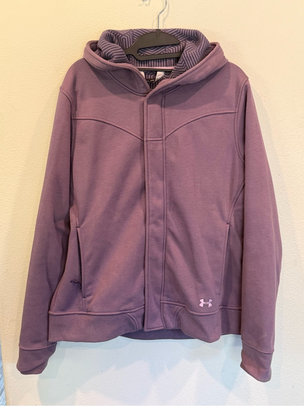 Under Armour Full Zip Cold Gear Infrared Jacket Coat Women’s Large Purple
